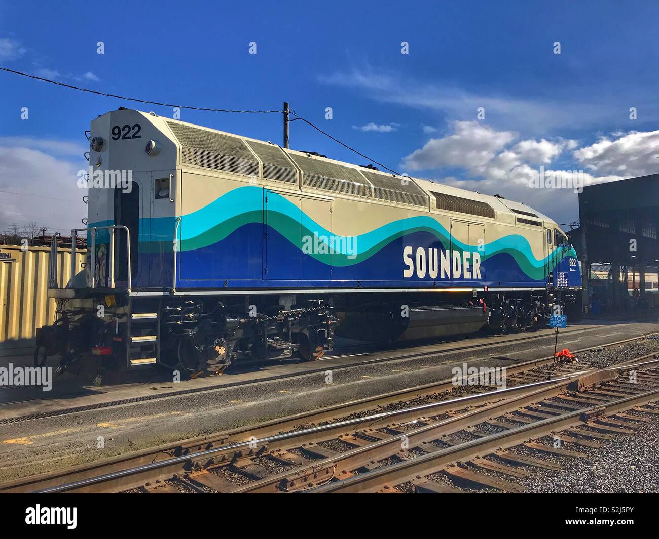 Il nuovo treno motore, Seattle Washington Foto Stock