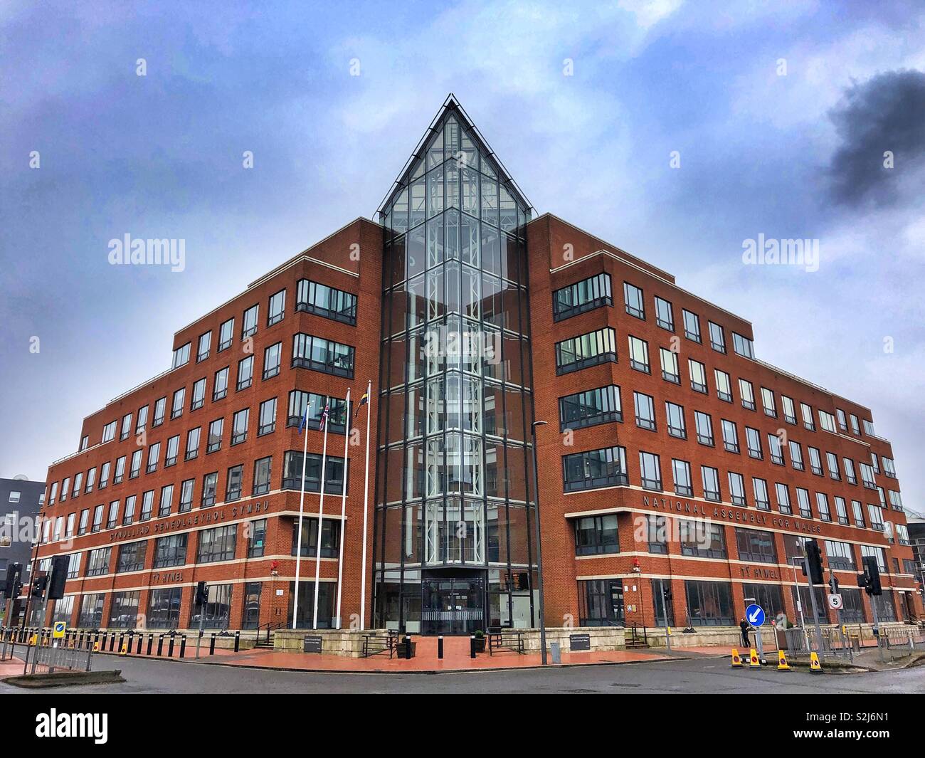 National Assembly for Wales edificio, la Baia di Cardiff, nel Galles del Sud. Foto Stock