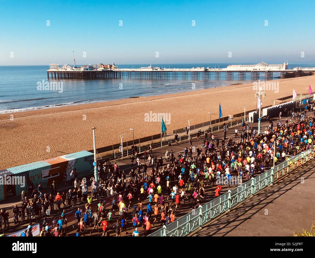 Brighton mezza maratona, East Sussex, Inghilterra Foto Stock