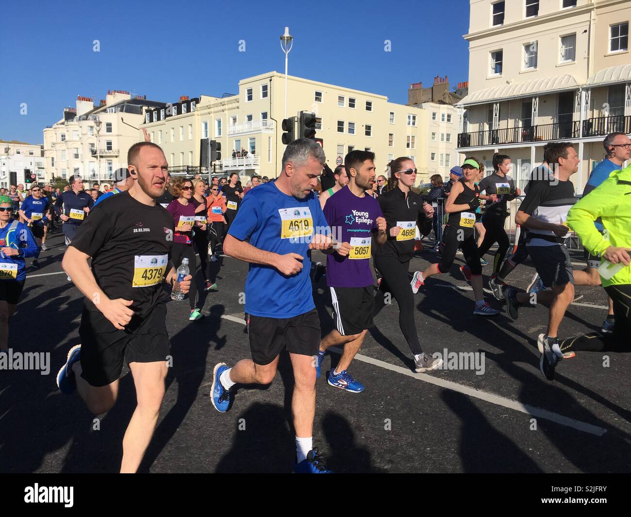 Brighton mezza maratona, East Sussex. Foto Stock