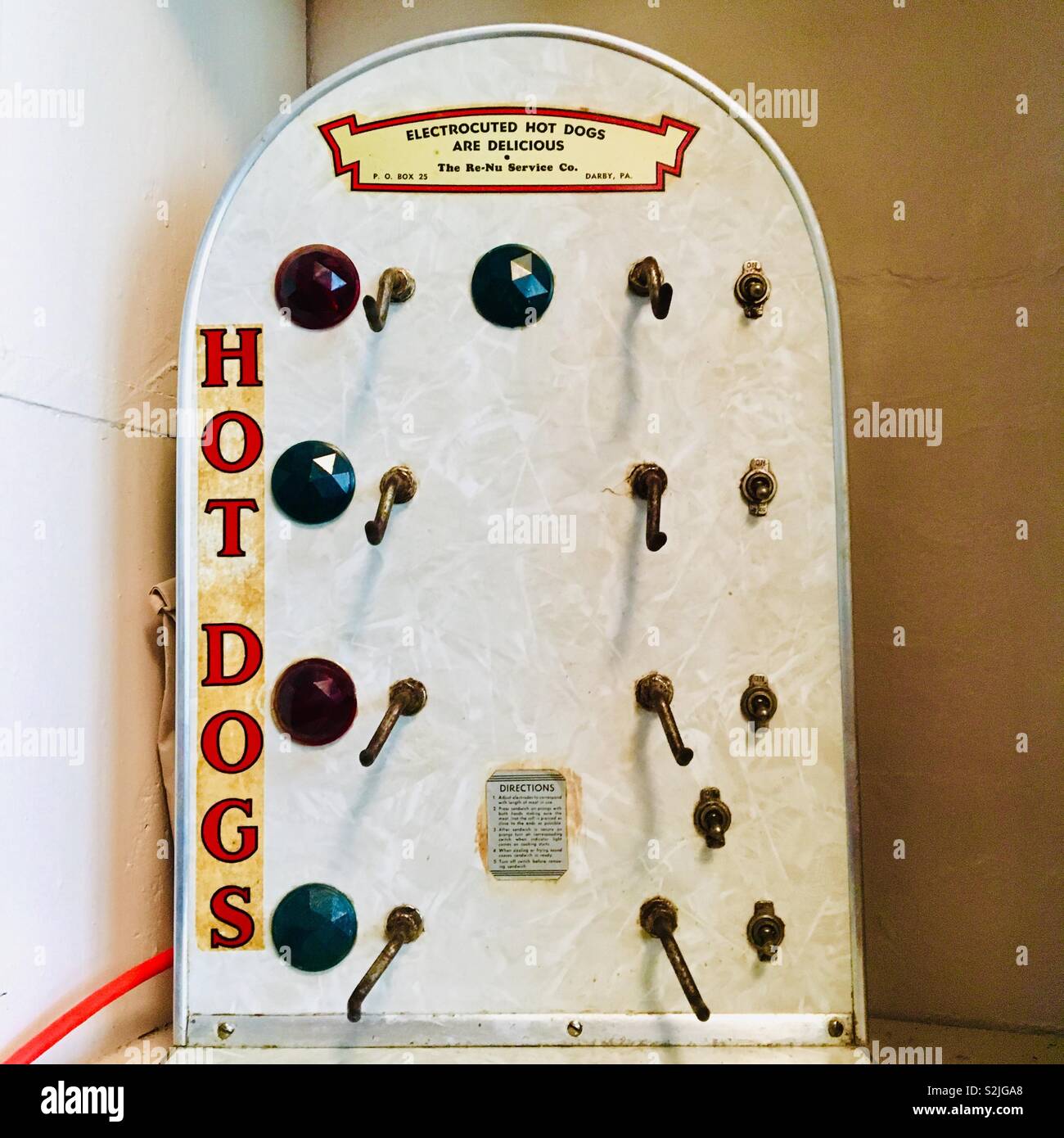 Anni Cinquanta vintage hot dog stand Foto Stock