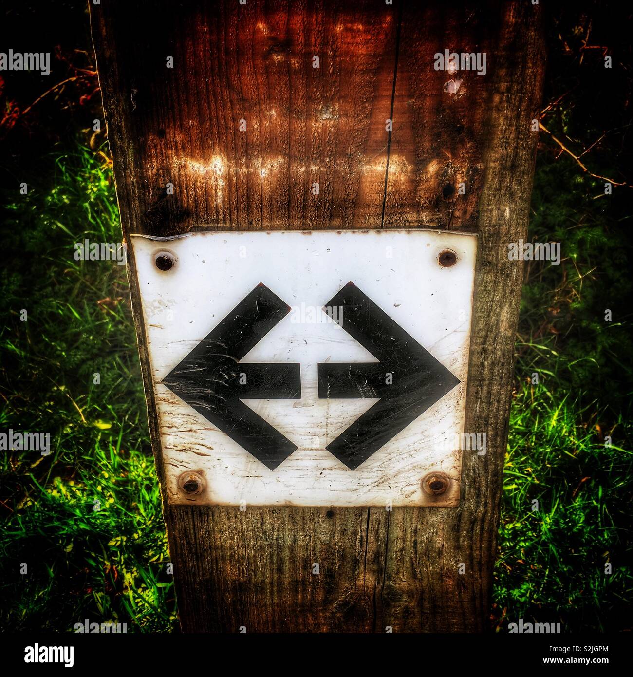 A sinistra o a destra - Immagine stock catturata con smartphone