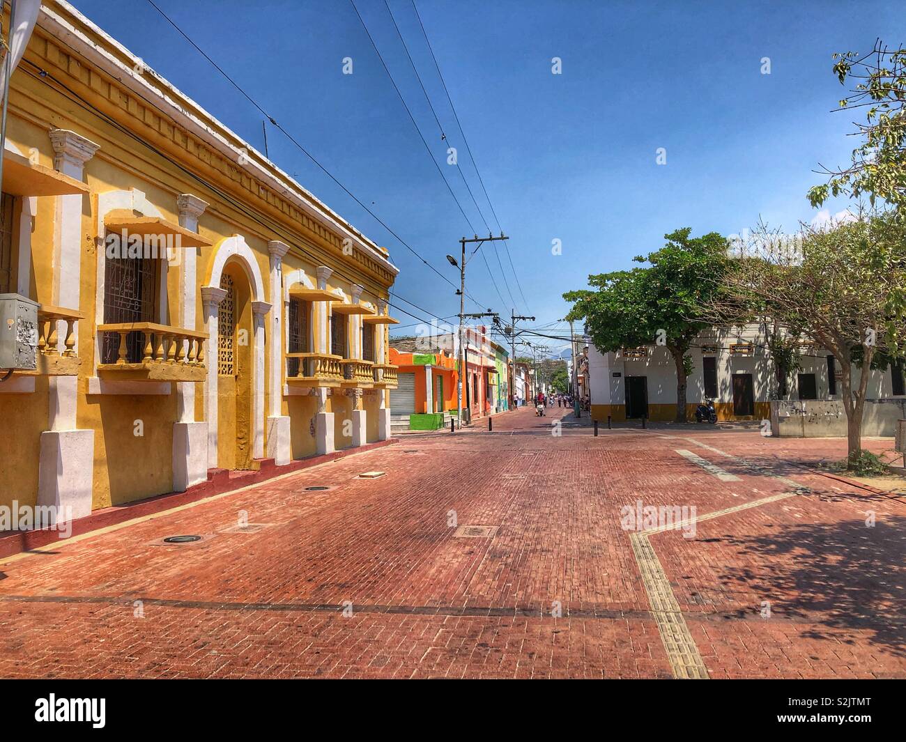 Centro storico di Santa Marta, Colombia. Foto Stock