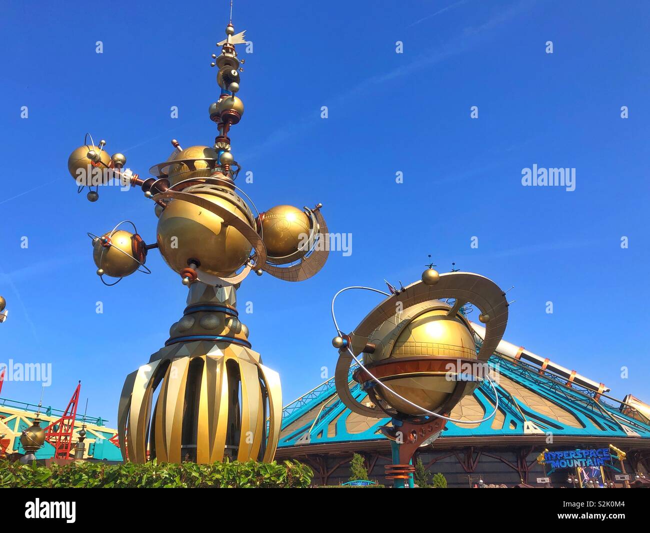 Hyperspace mountain ride a Disneyland Parigi Foto Stock