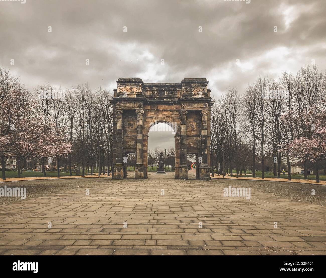 Glasgow Green Foto Stock