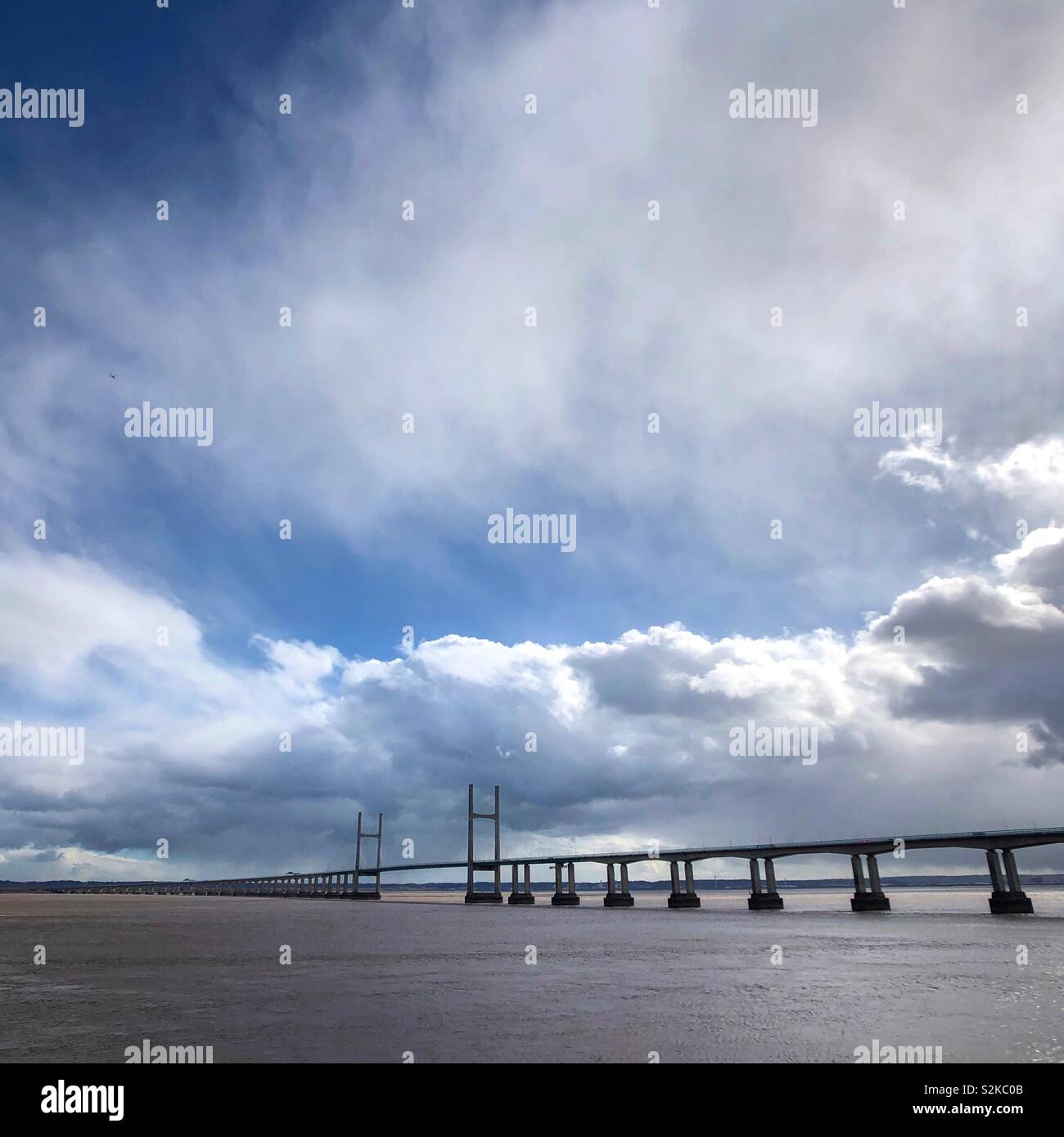 Il Principe di Galles ponte sopra il fiume Severn Foto Stock