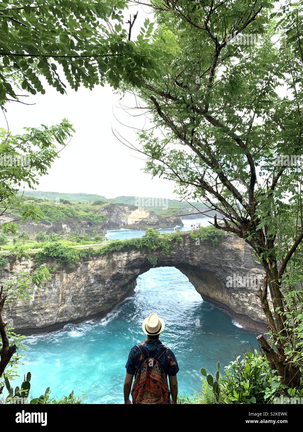 Rotto , spiaggia di Nusa Penida Foto Stock