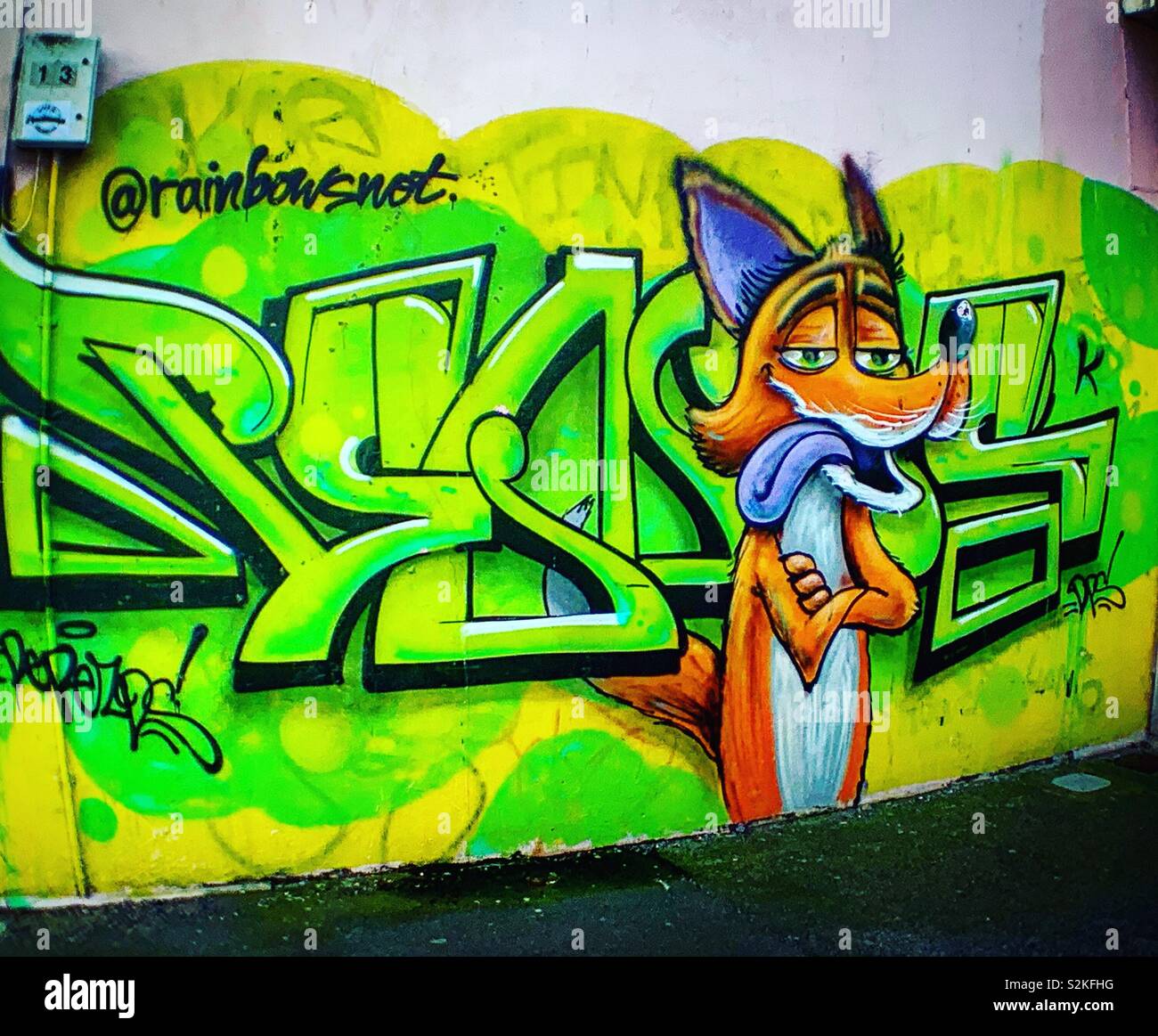 Graffiti in Brighton Foto Stock