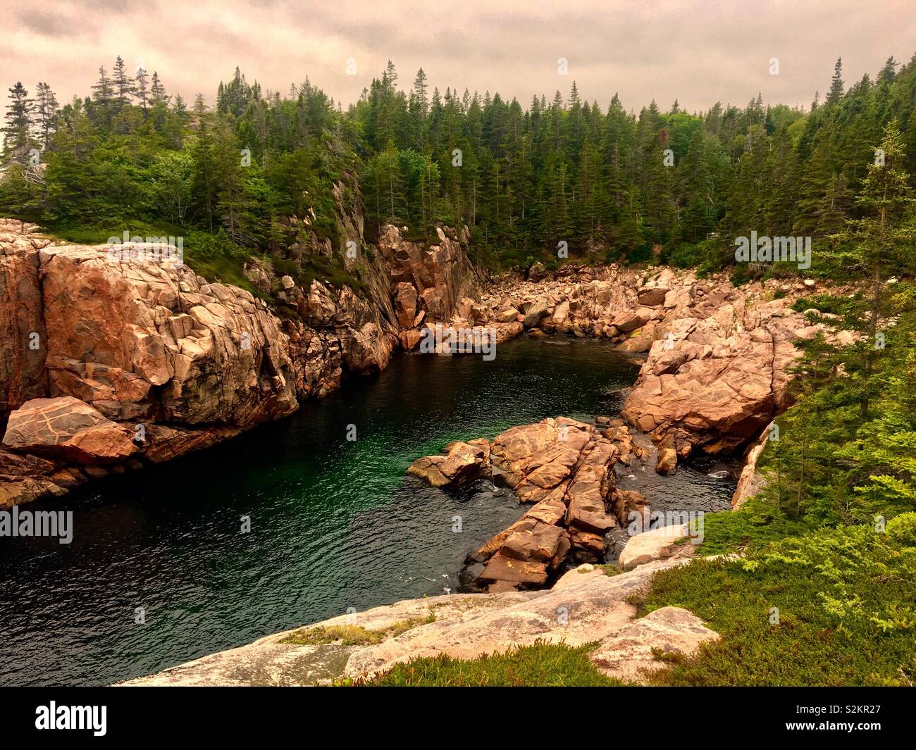 Deserto canadese in Cape Breton Island Foto Stock