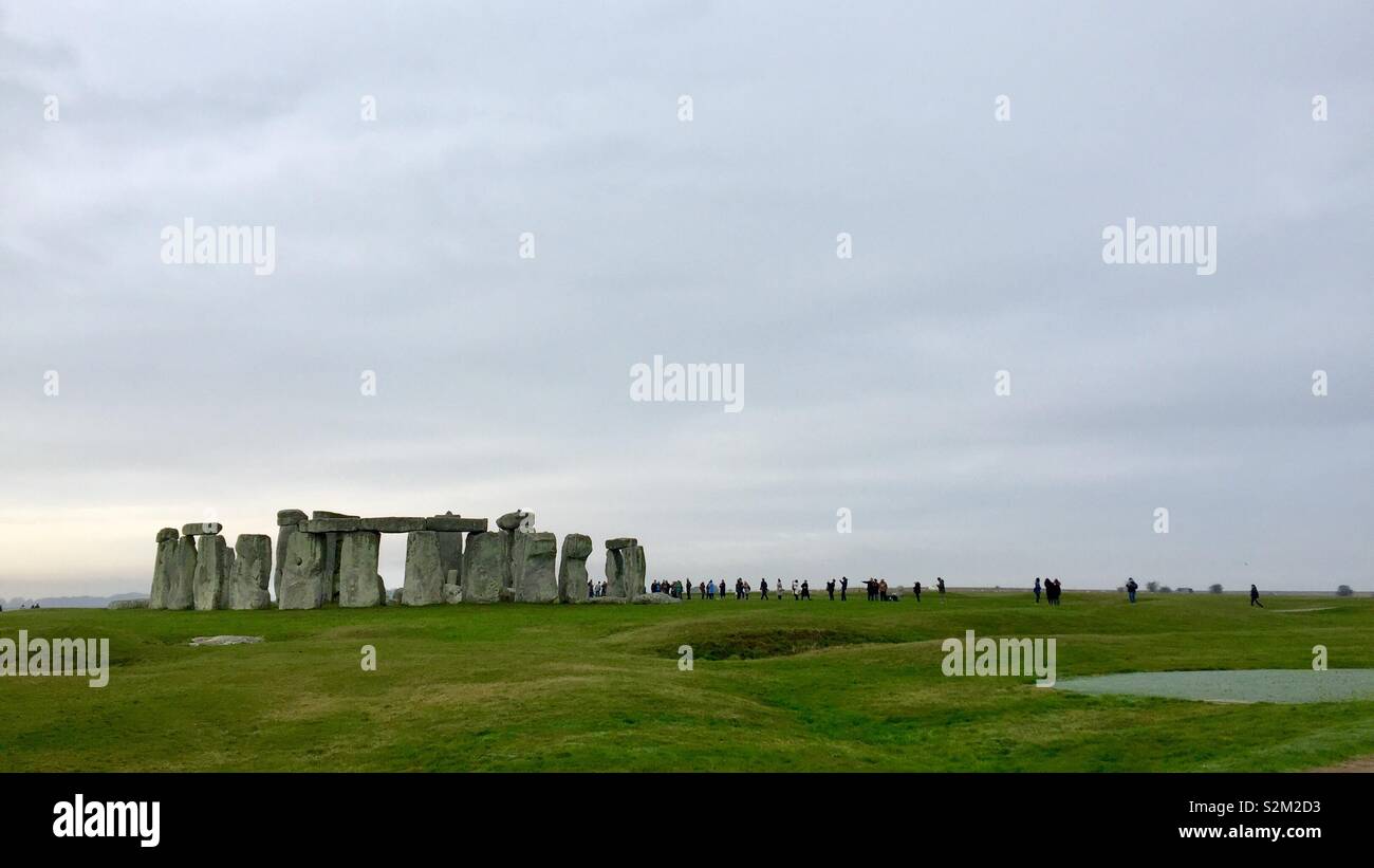 Stonehenge, Salisbury, Inghilterra Foto Stock