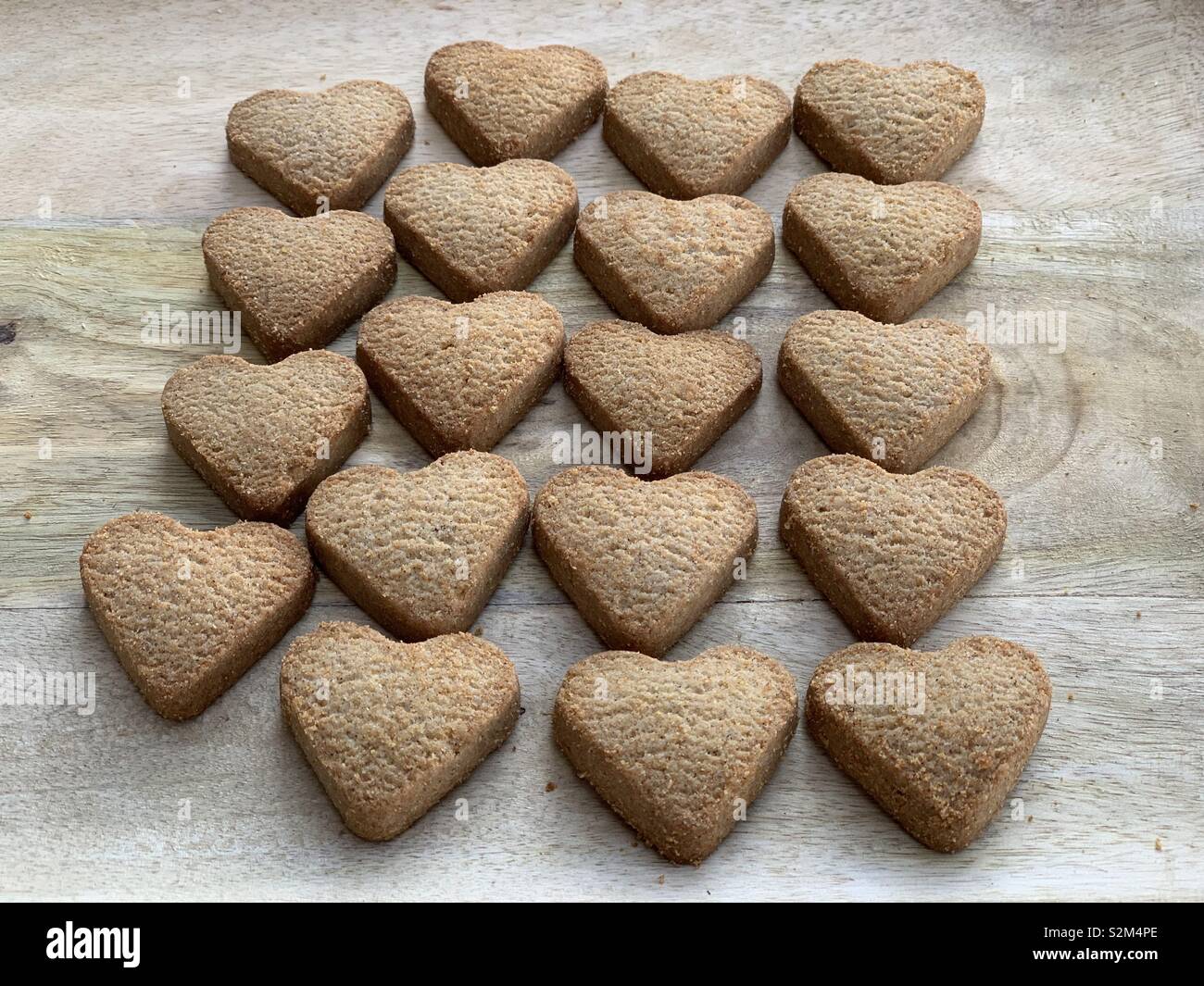 Cuore bio biscotti - Immagine stock catturata con smartphone