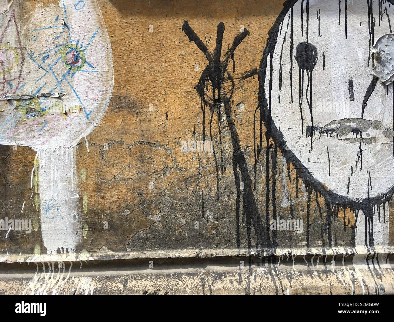 Arte della parete - Immagine stock catturata con smartphone