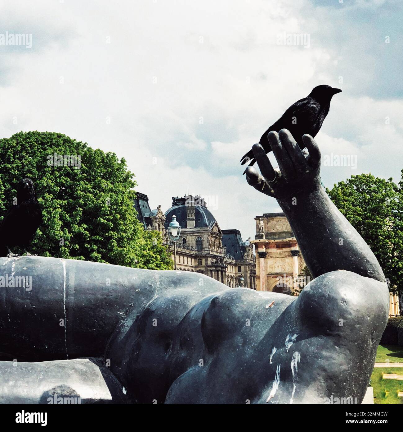 Oh così Parigi! - Immagine stock catturata con smartphone