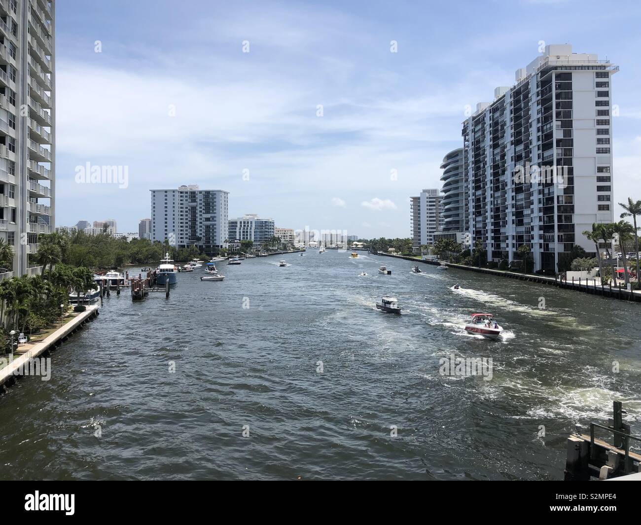 Strada costiera Intercostale - ft Lauderdale Florida Foto Stock