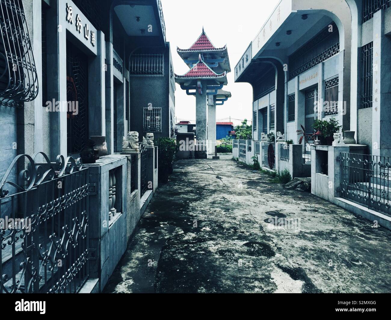 Il cimitero Cinese a Manila nelle Filippine Foto Stock