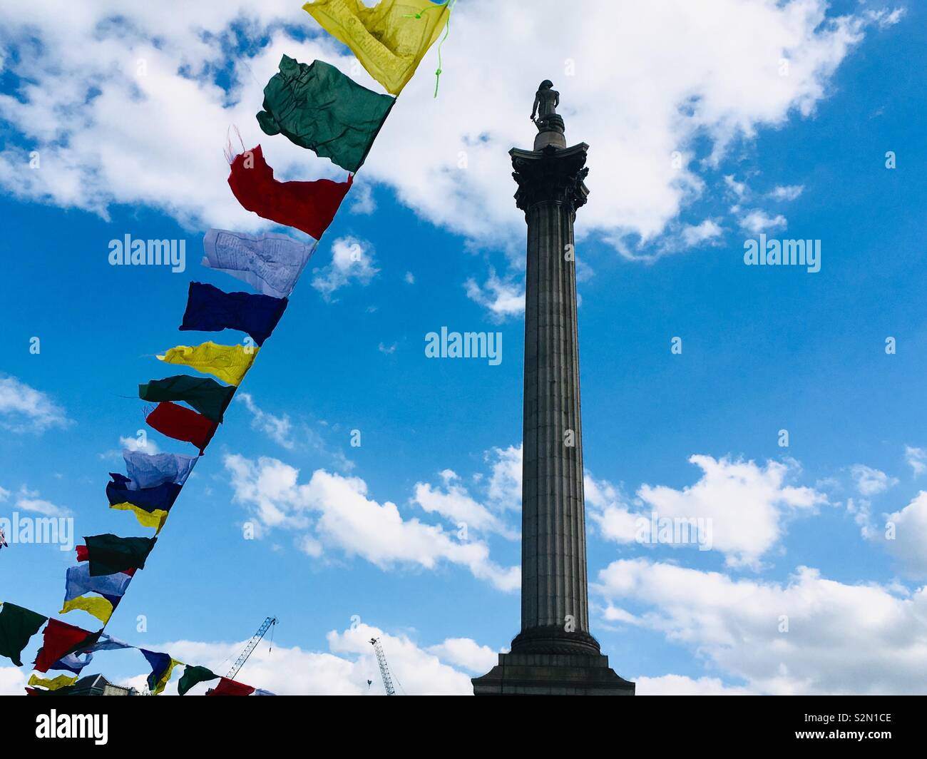 Nepalese celebrazione del Buddha, Trafalgar Square, London, Regno Unito Foto Stock