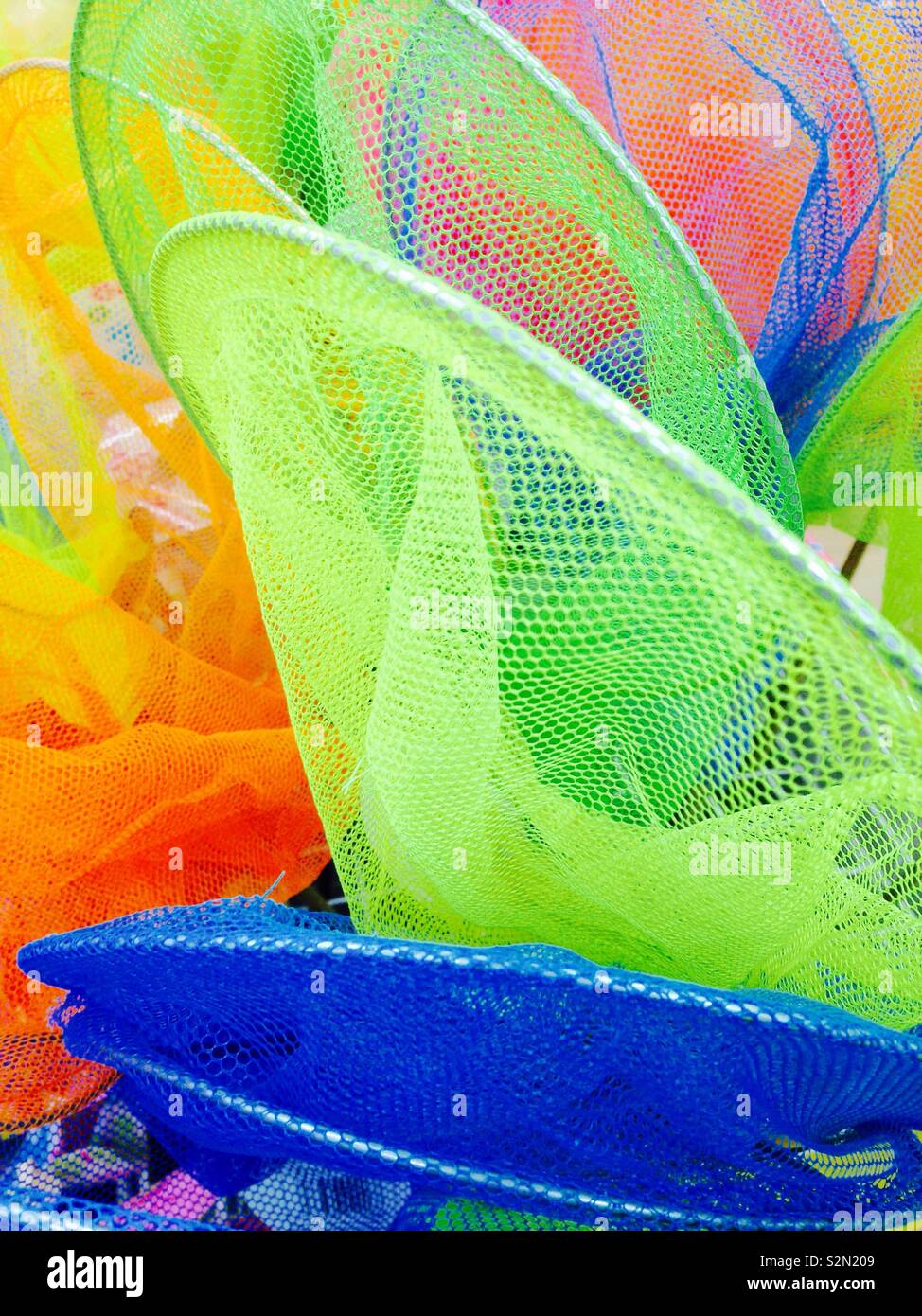 Bambini reti da pesca - Immagine stock catturata con smartphone