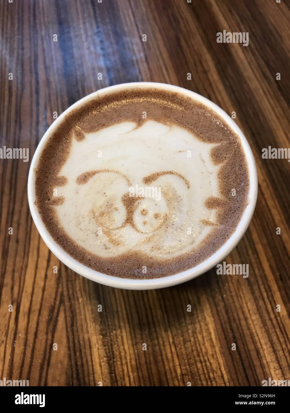 Happy cat caffè Foto Stock