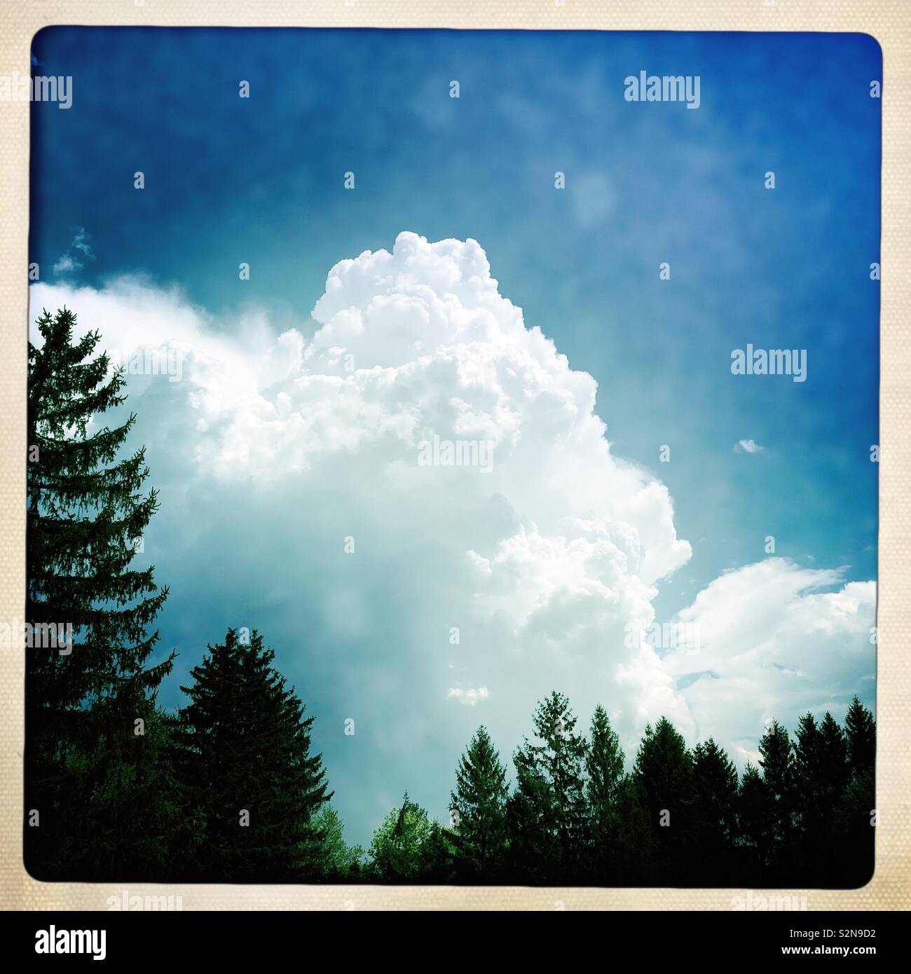 Torreggiante e Teste di Tuono - Immagine stock catturata con smartphone