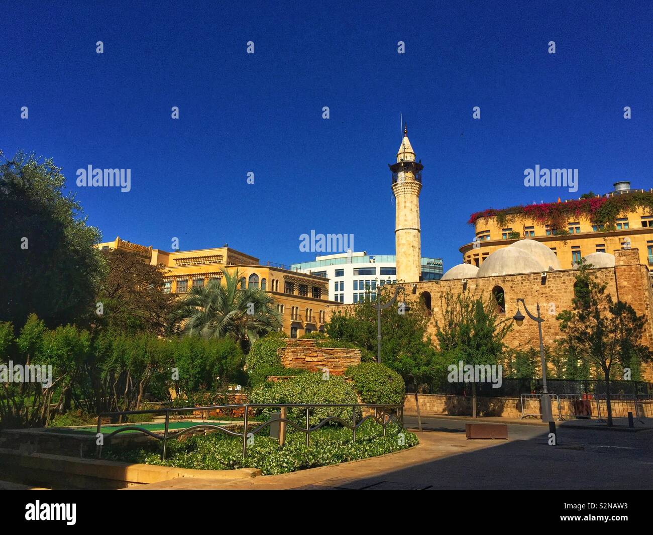 La moschea di vecchio centro cittadino di Beirut Libano Foto Stock