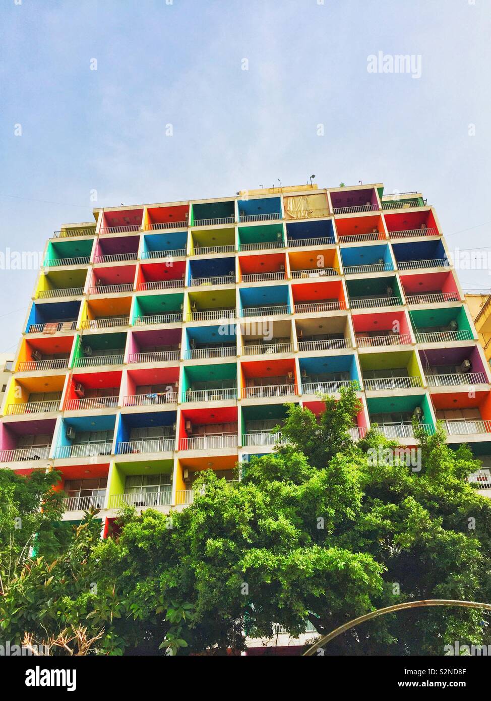 Edificio di appartamenti Beirut Libano Foto Stock