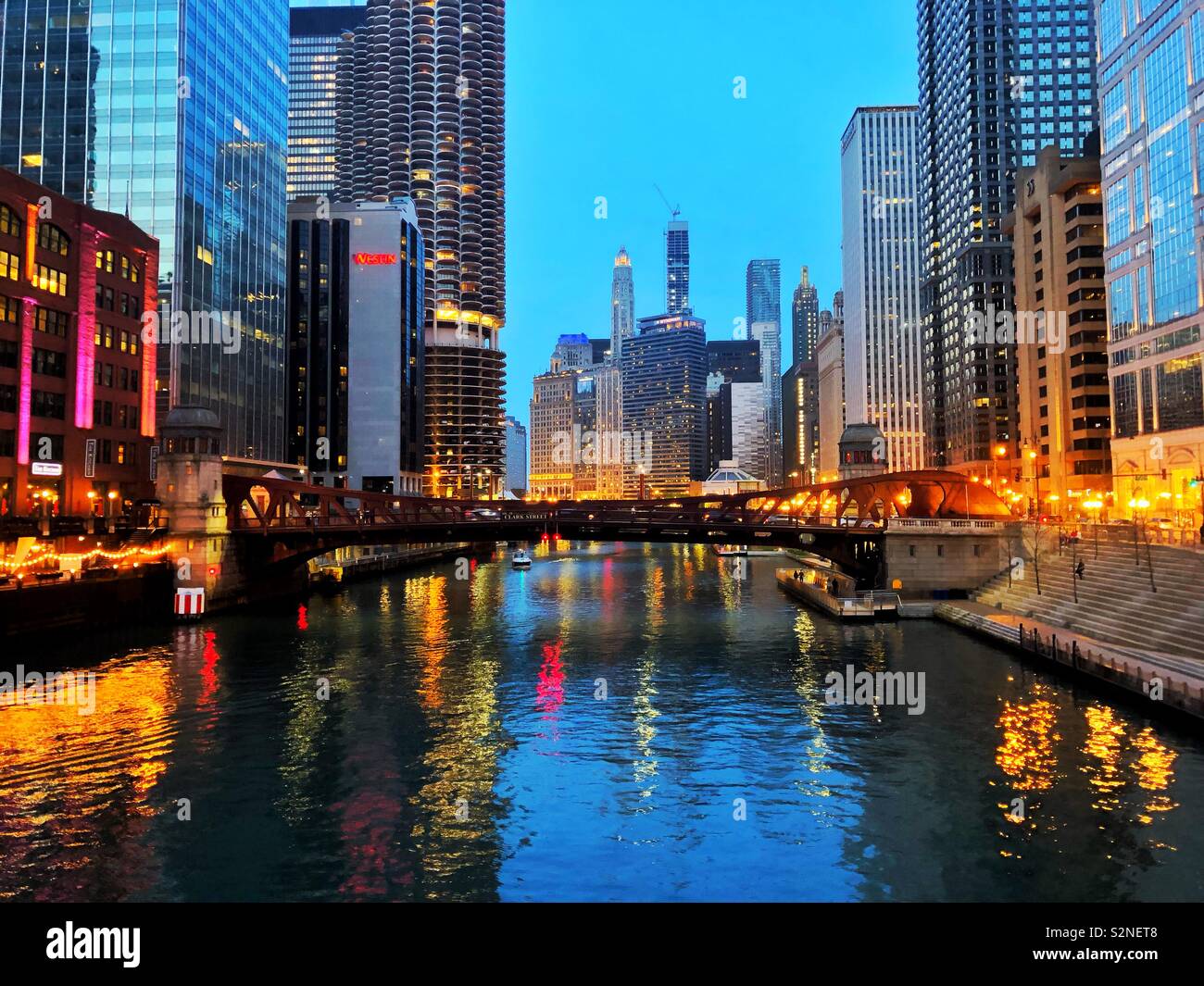 Fiume del Chicago Foto Stock