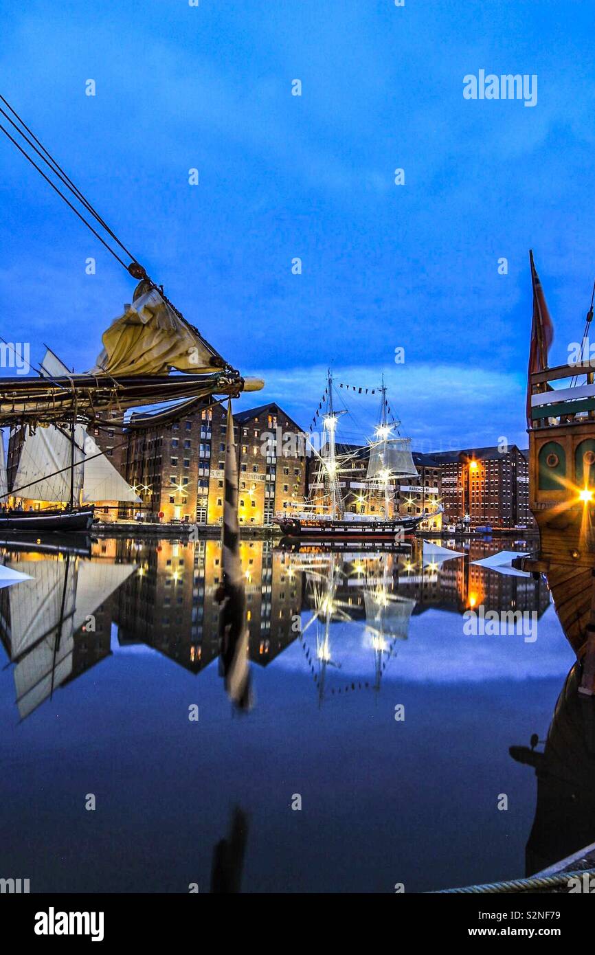 Gloucester tall ships festival 2019 t s royalist Foto Stock