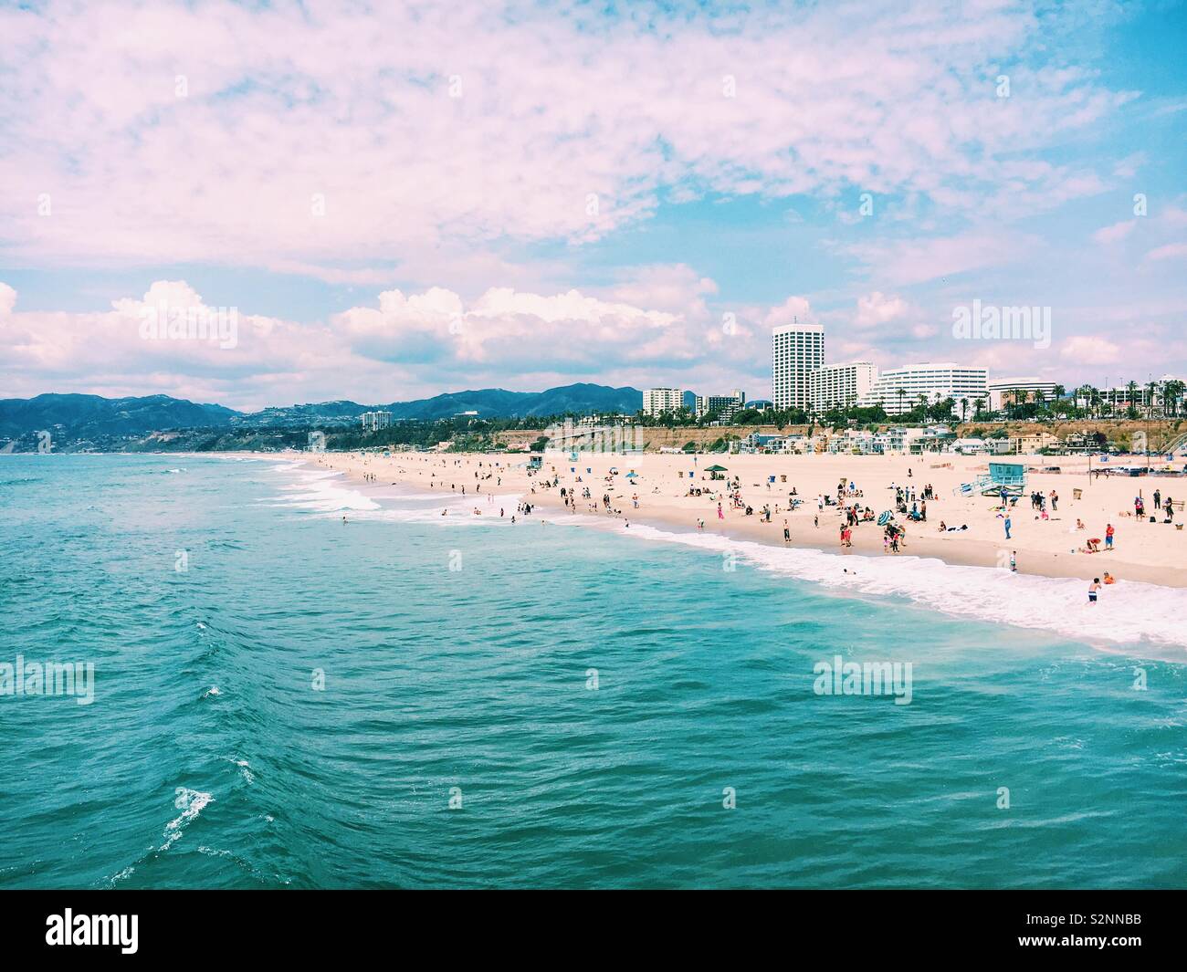 La vita accanto al mare. Foto Stock