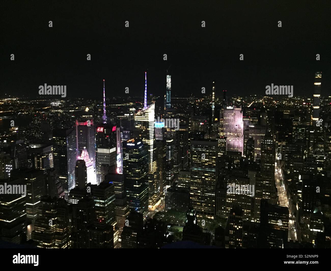 New York di notte Foto Stock