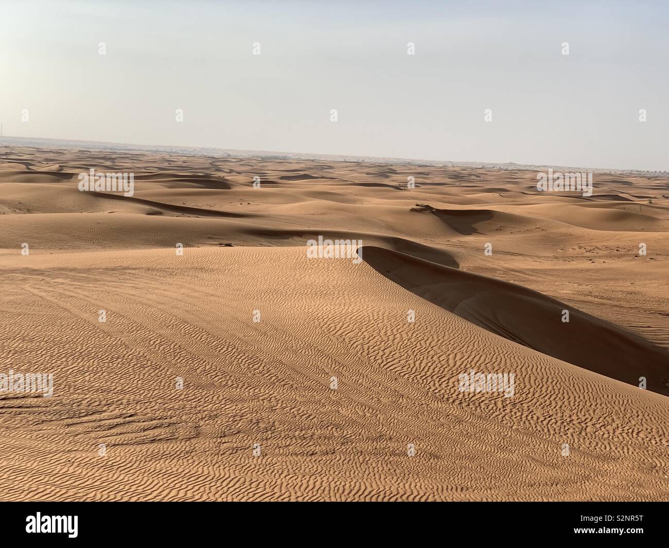 Deserto di Dubai Foto Stock