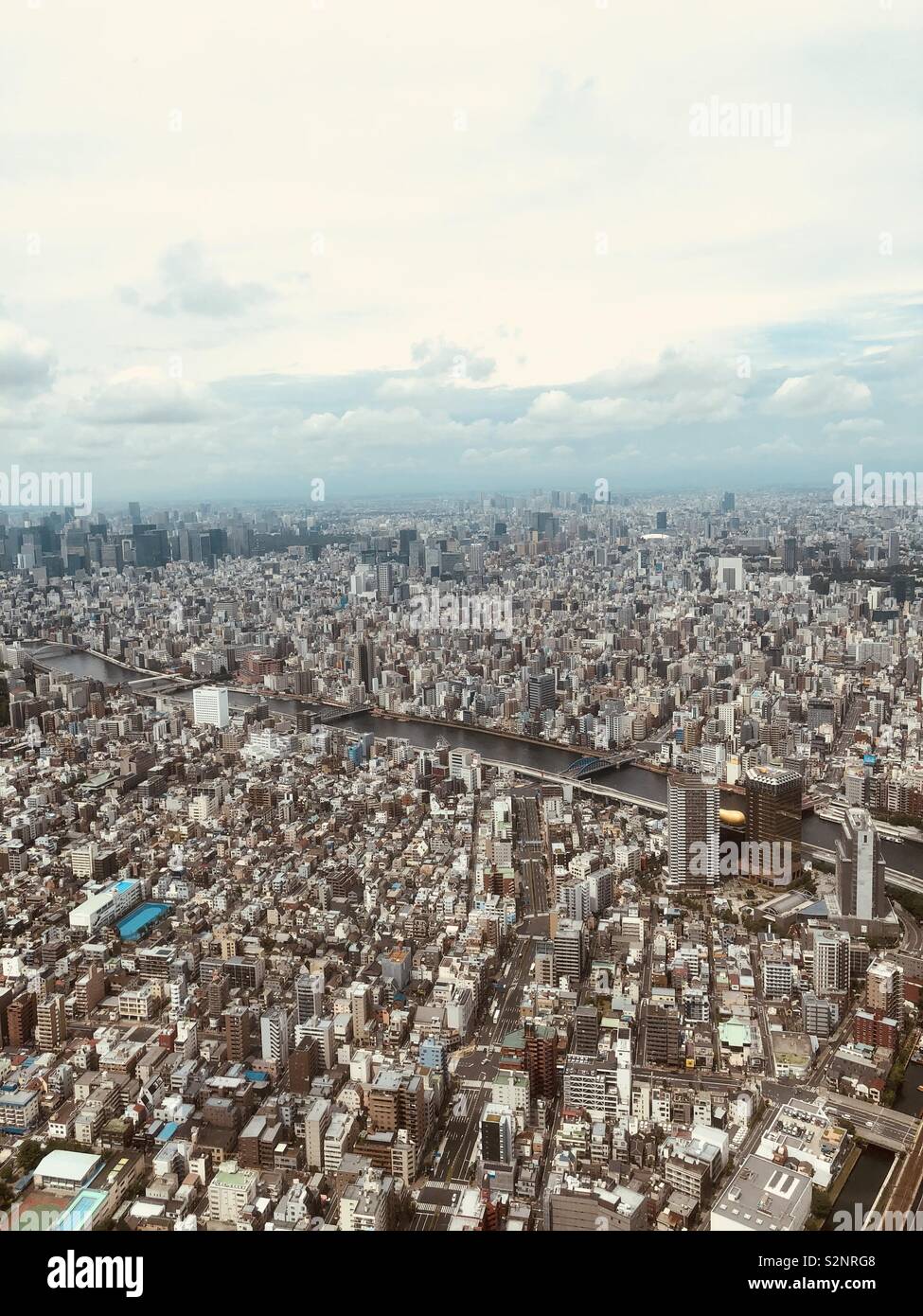 Vista da Skytree a Tokyo in Giappone Foto Stock