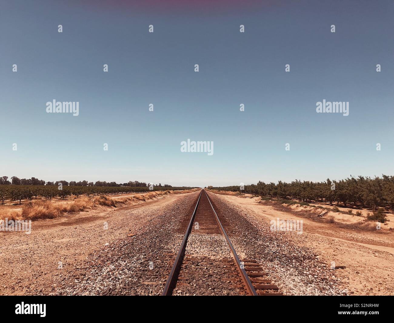 California Railroad Foto Stock