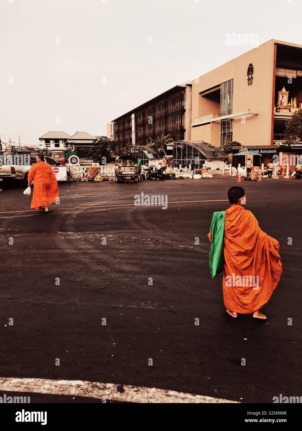 I monaci a Bangkok Foto Stock