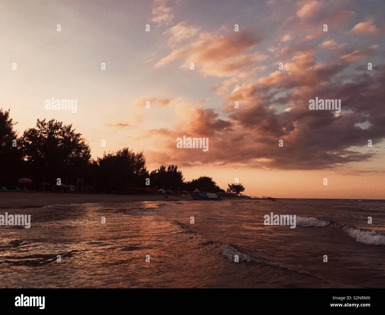 Tramonto su Gili Trawangan Foto Stock