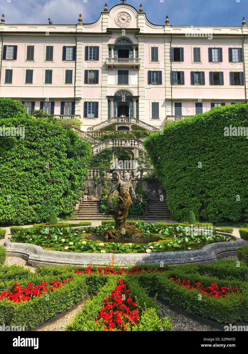 Villa Carlotta sul Lago di Como Foto Stock