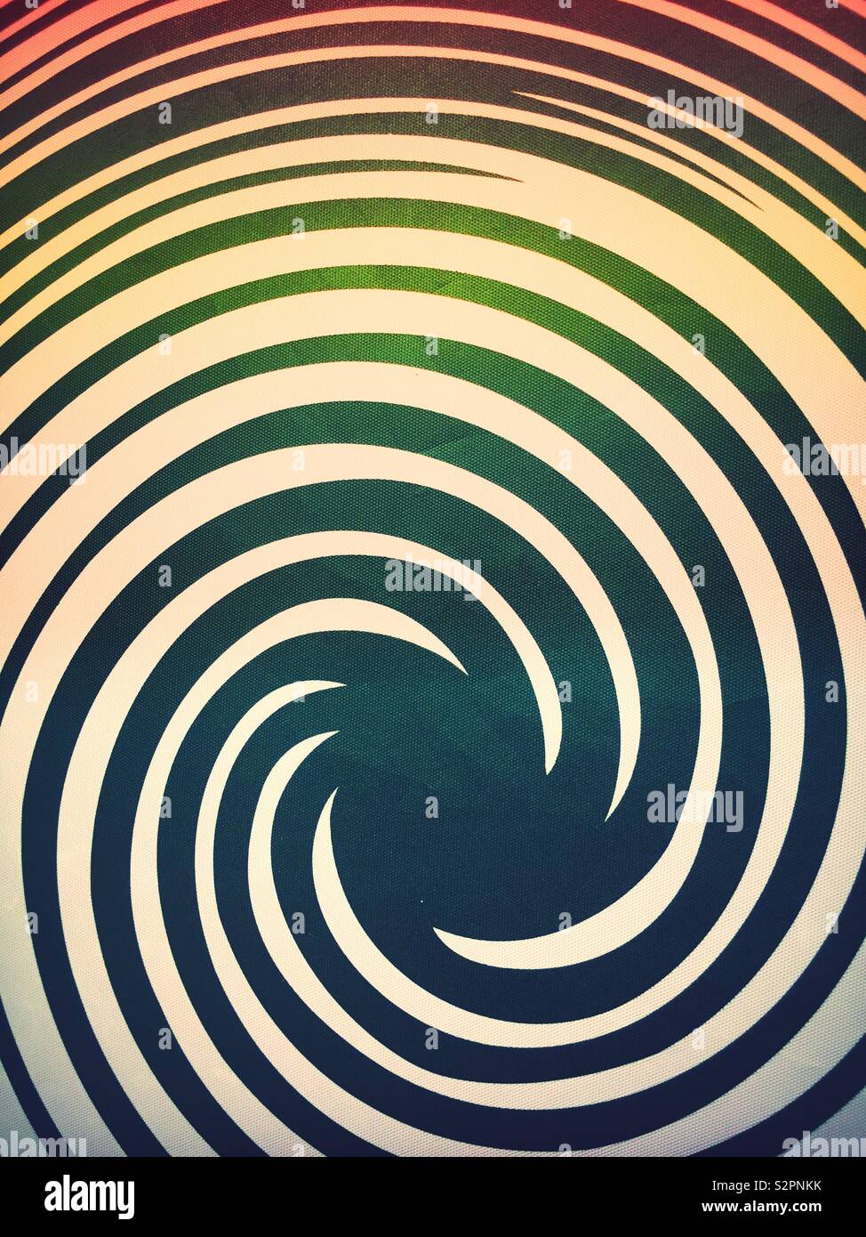 Close-up dettaglio di un moto vorticoso design in bianco e nero Foto Stock