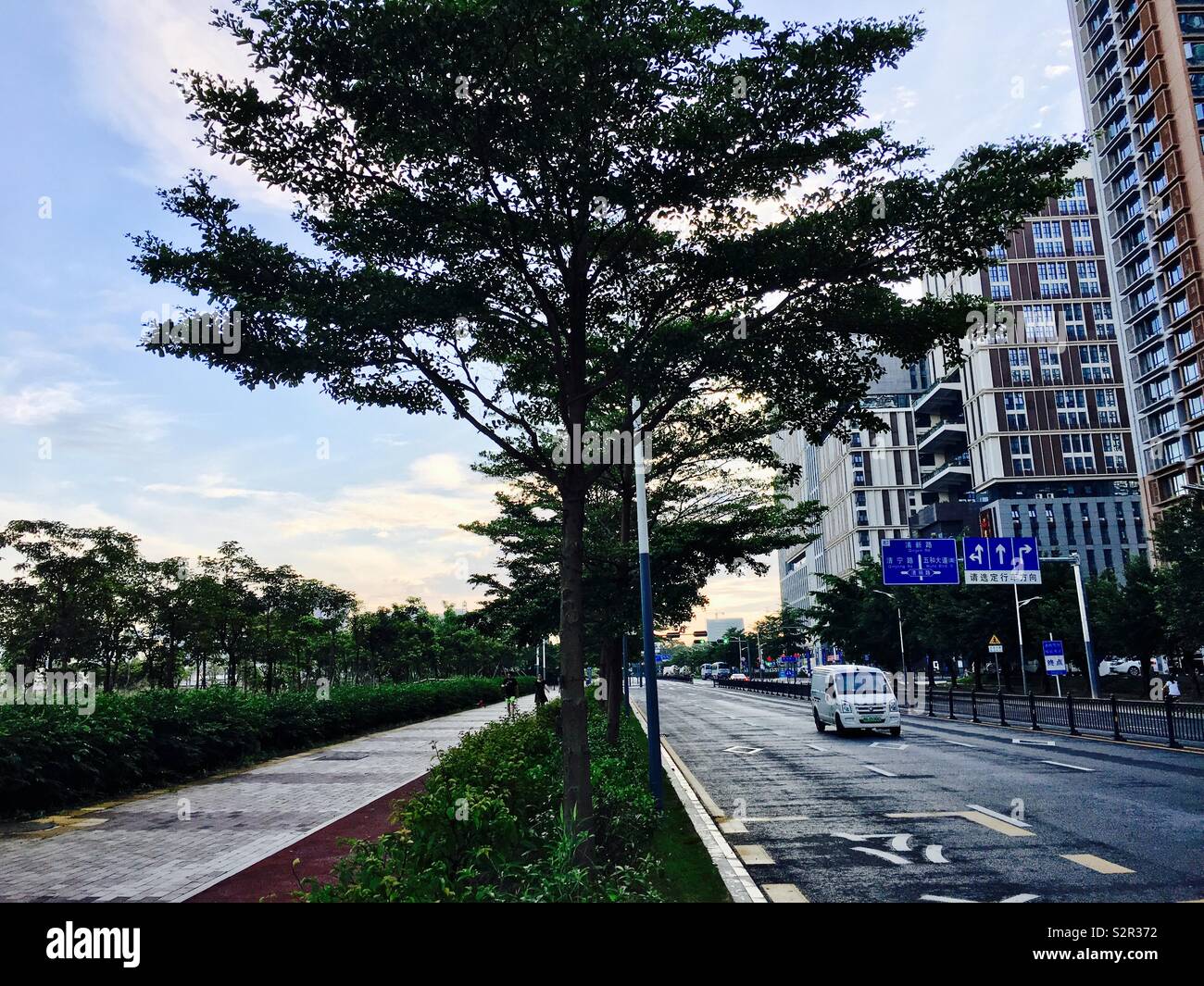 Paesaggio urbano e sullo skyline di Shenzhen, Cina Foto Stock