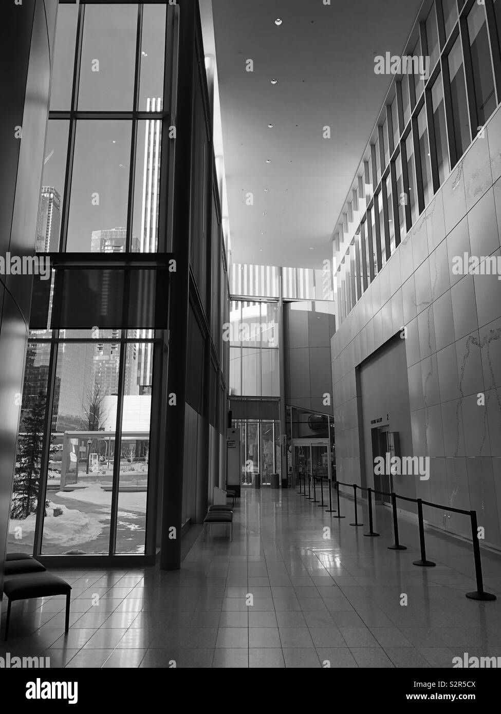 Architettura Interni del Royal Alberta Museum Foto Stock