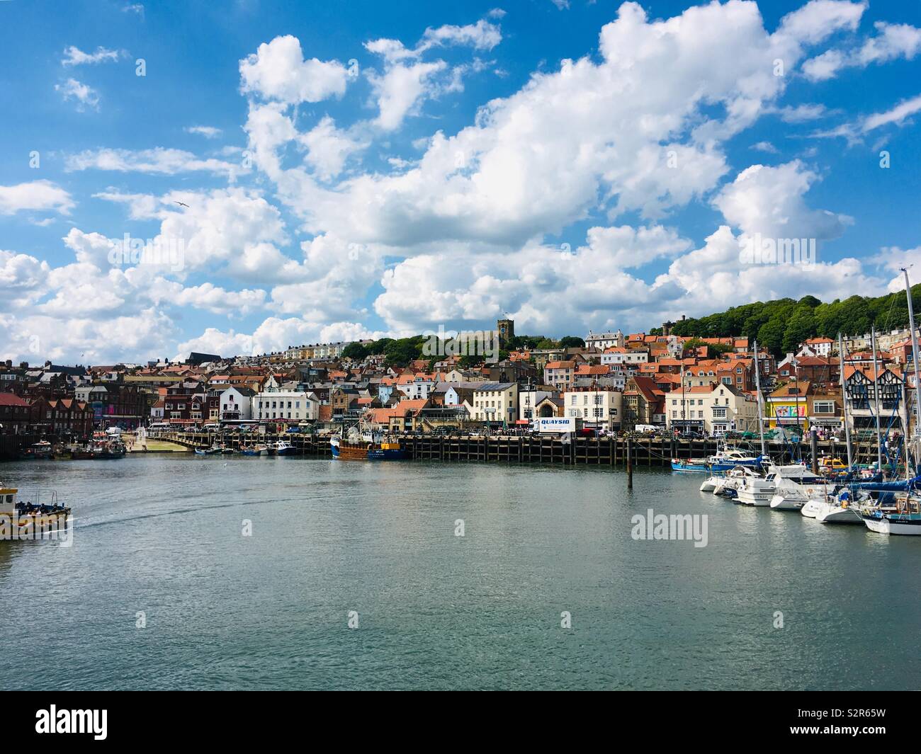 Marina a Scarborough, nello Yorkshire, Regno Unito Foto Stock