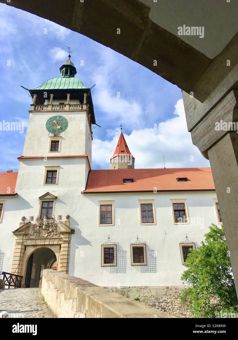 Gate di Bouzov - Immagine stock catturata con smartphone