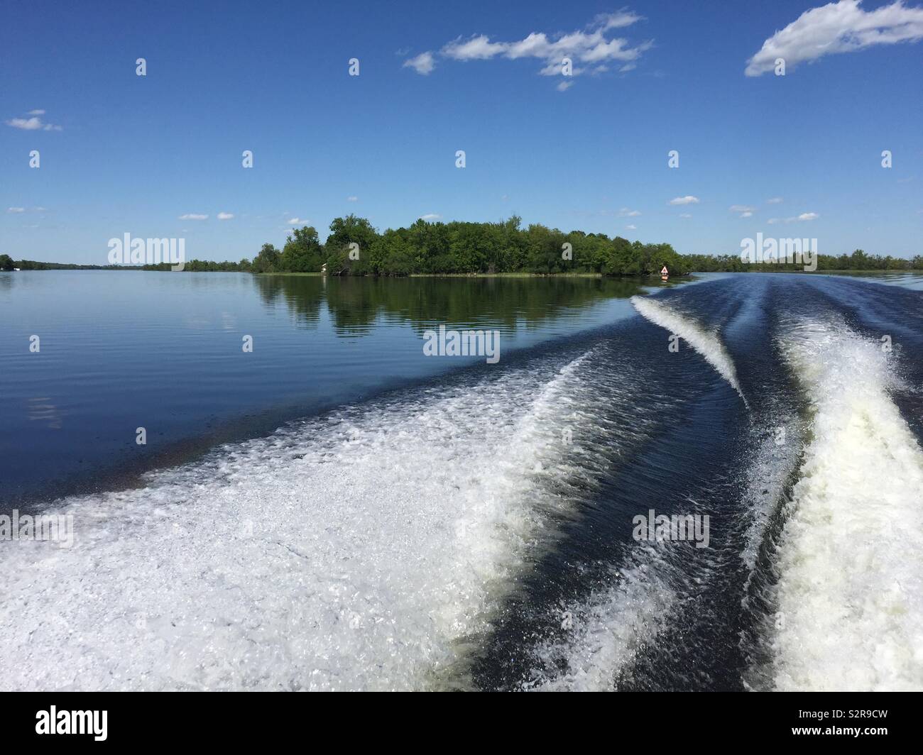 Gite in barca sul Severn Trent per via navigabile, Ontario Canada Foto Stock