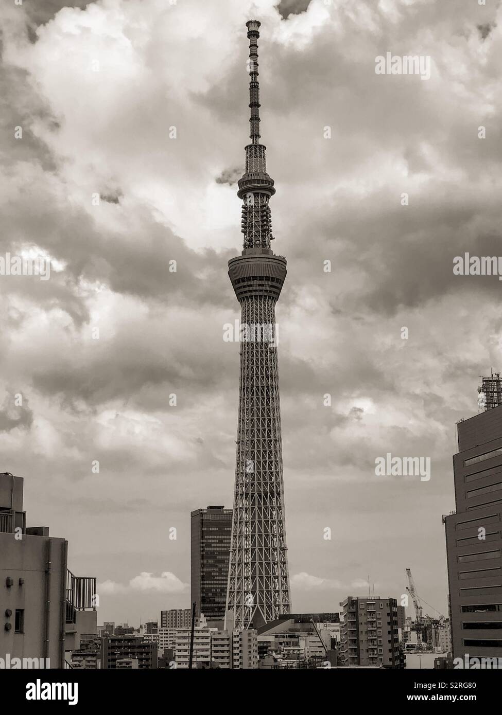 Struttura Sky Tower, Tokyo Giappone Foto Stock