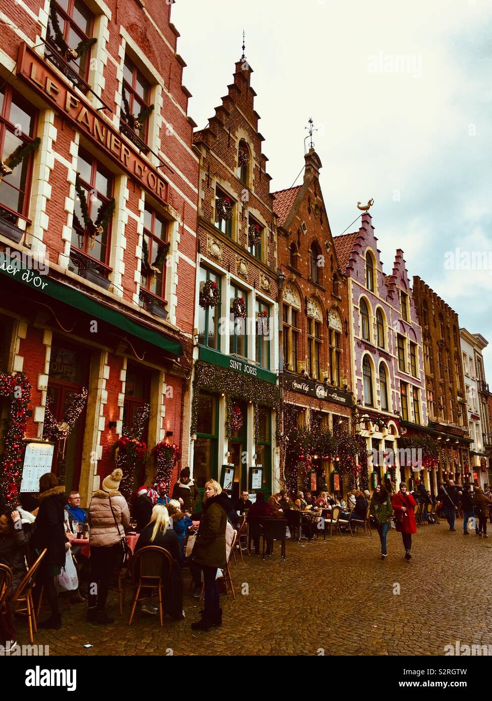 Il centro di Bruges Foto Stock