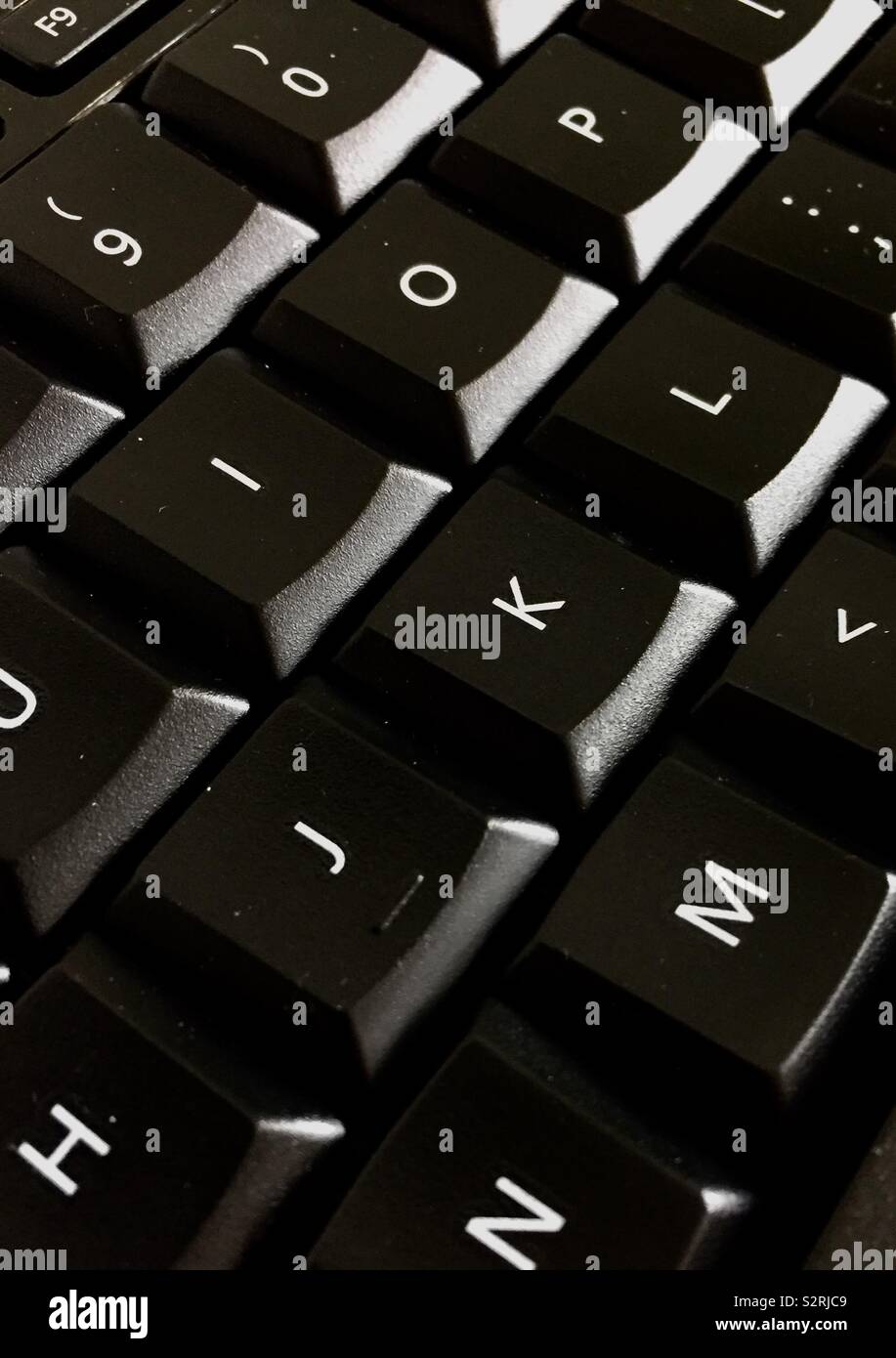 Il tasto del computer di bordo - Immagine stock catturata con smartphone