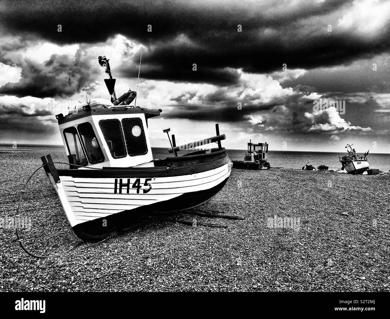 Barche da pesca Aldeburgh Suffolk REGNO UNITO - Immagine stock catturata con smartphone