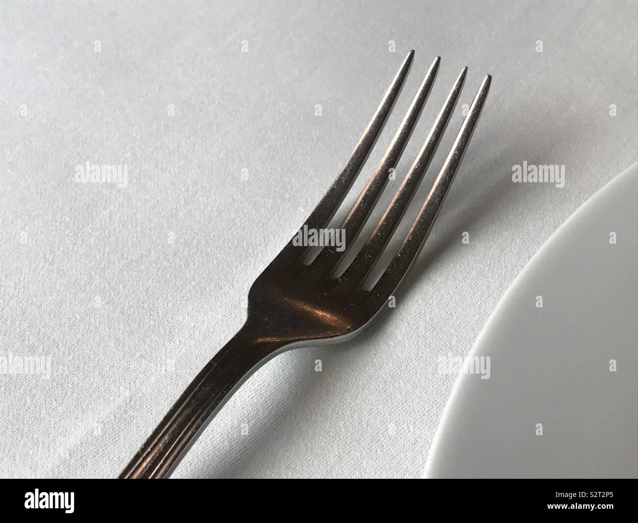 Forcella sul set table Foto Stock