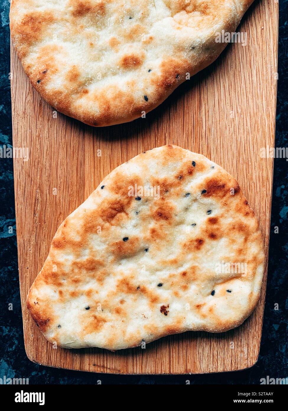 Plain mini pane naan Foto Stock