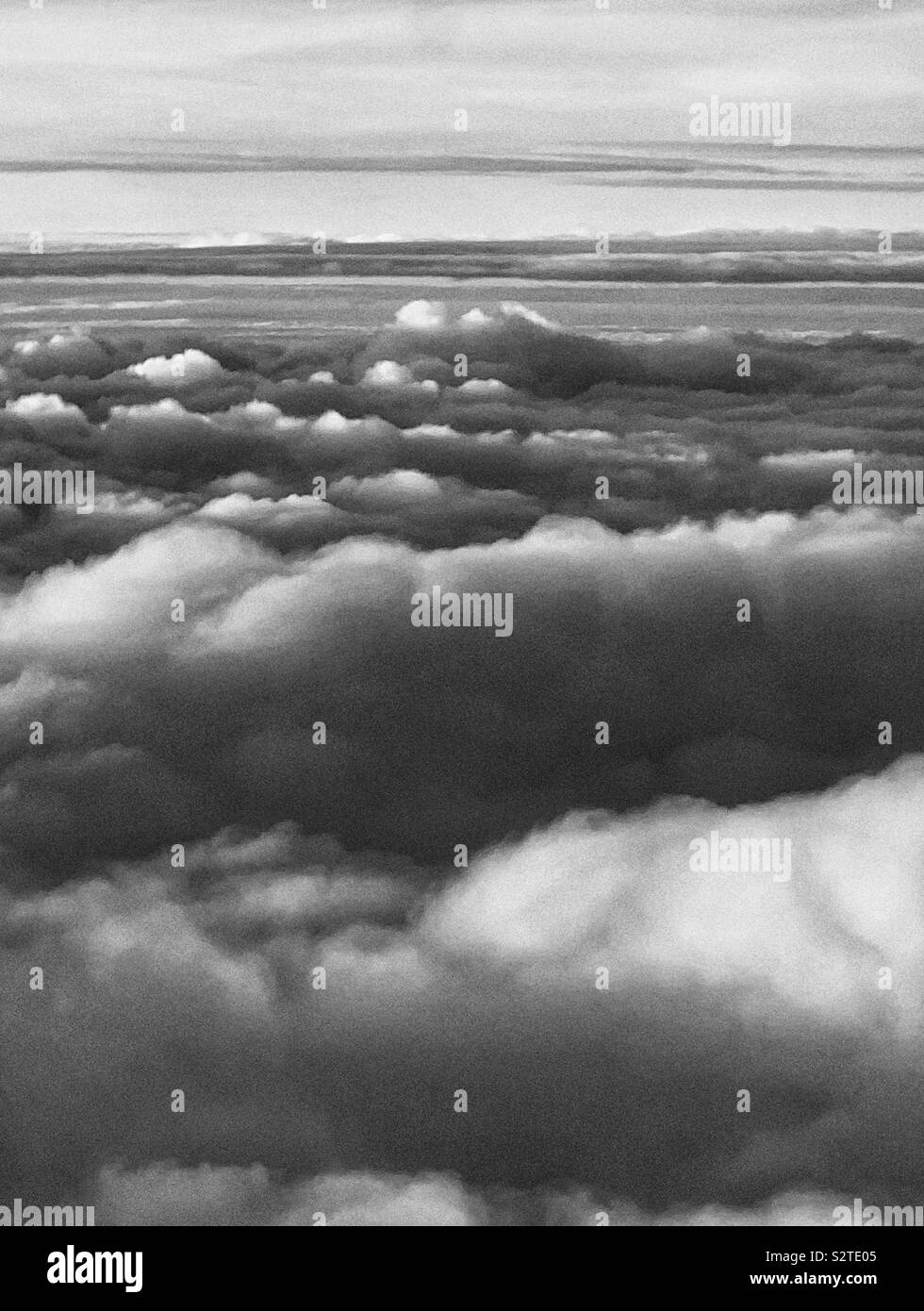 Nuvole di 35000 piedi Foto Stock
