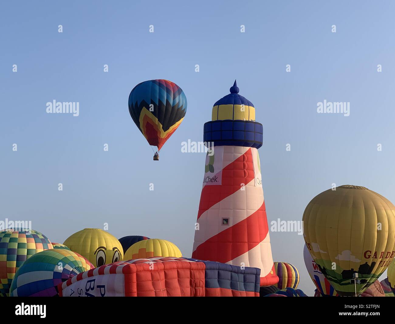 Balloon Festival lancio Foto Stock