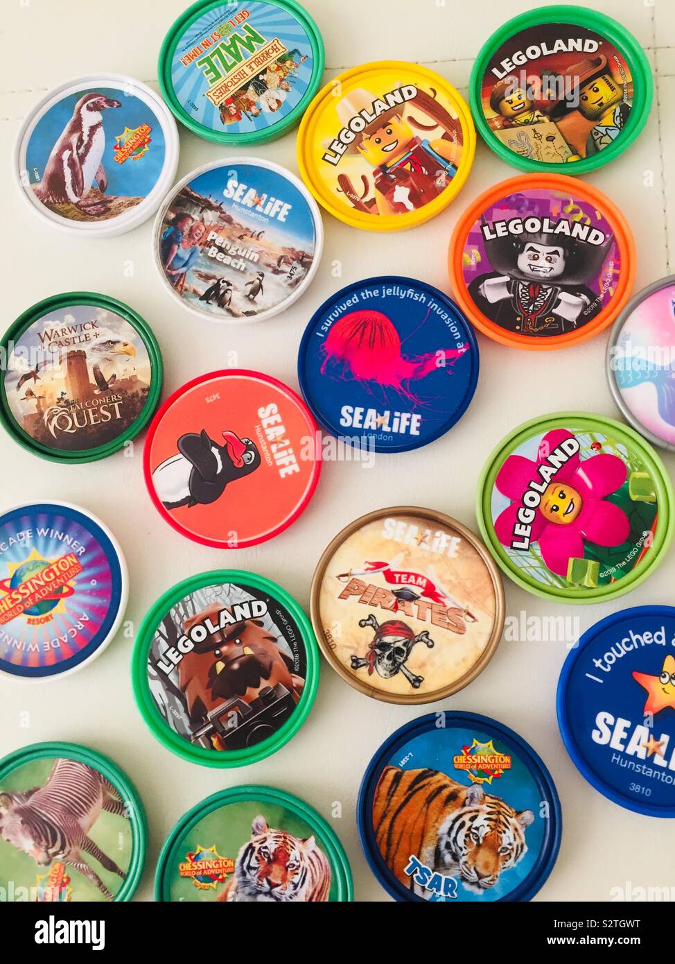 Pop Brillante collezione di badge - Immagine stock catturata con smartphone